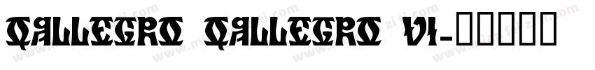 Qallegro Qallegro Vi字体转换